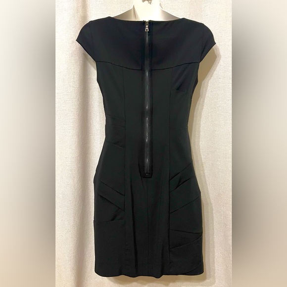Cynthia Steffe light wool black Mini Dress, Size 0 - Picture 4 of 8
